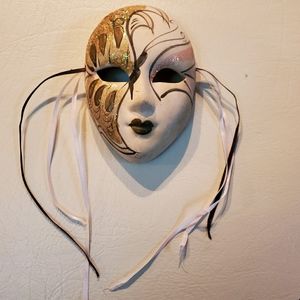 Handpainted ceramic mask